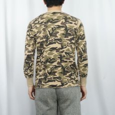 画像3: 60's duofold カモ柄 2PLYカットソー M (3)