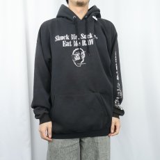 画像3: 2000's "Brady's Oysters" プリントスウェットフーディ BLACK XL (3)