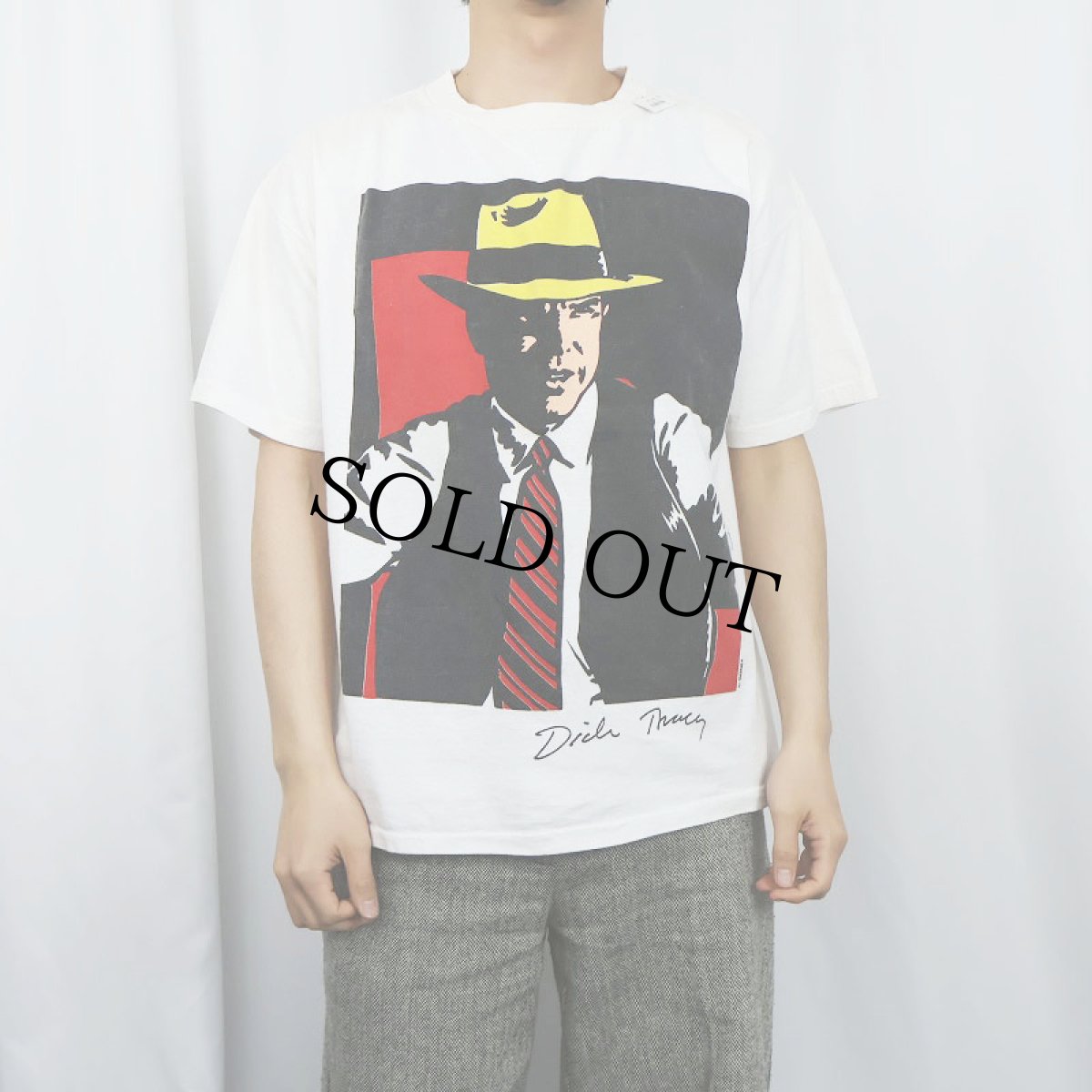 画像2: 90's DISNEY DICK TRACY USA製 キャラクタープリントTシャツ L (2)