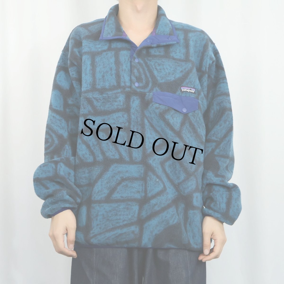 画像2: 2015AW Patagonia 総柄 スナップＴ L (2)