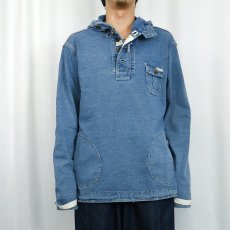 画像2: POLO Ralph Lauren デニムサルベージパーカー L (2)