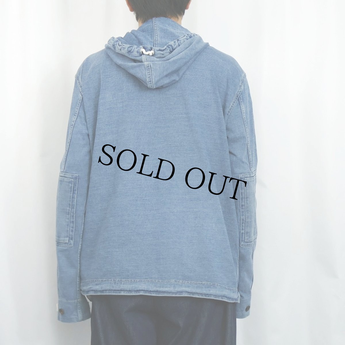 画像3: POLO Ralph Lauren デニムサルベージパーカー L (3)