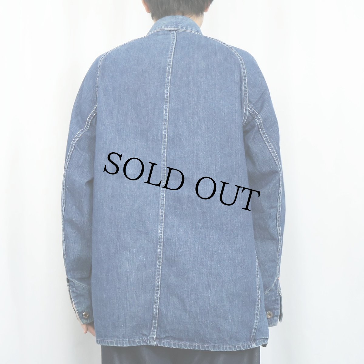 画像3: 40's WWII デニムカバーオール (3)