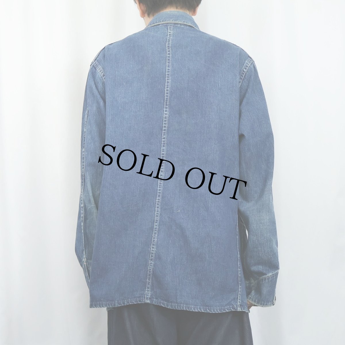 画像3: 40〜50's Carhartt ハートタグ デニムカバーオール (3)