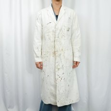 画像2: 60〜70's Fashion Seal Uniforms ペンキペイント コットンワークコート SIZE38 (2)
