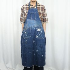 画像2: 60's Carter's 耳付き ペンキペイント デニムエプロン (2)