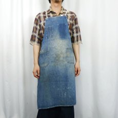 画像2: VINTAGE 耳付き デニムエプロン (2)