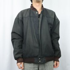 画像2: 90's〜 BAY HILL CLASSICS ポリコットン ダービージャケット BLACK M (2)
