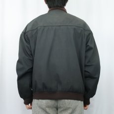画像3: 90's〜 BAY HILL CLASSICS ポリコットン ダービージャケット BLACK M (3)