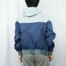 画像3: 80's NIKE 紺タグ 切り替えデザイン ナイロンジップパーカー L (3)