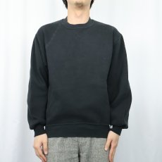 画像2: 90's〜 RUSSELL ATHLETIC USA製 前Vスウェット BLACK M (2)