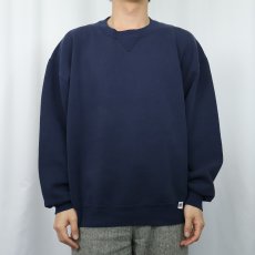 画像2: 90's〜 RUSSELL ATHLETIC USA製 前Vスウェット NAVY XL (2)
