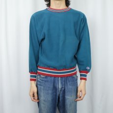 画像2: 90's Champion REVERSE WEAVE USA製 リブライン 目無しスウェット M (2)