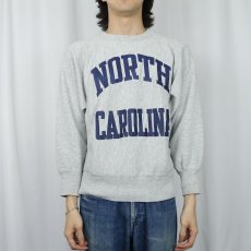画像2: 80's Champion REVERSE WEAVE USA製 トリコタグ "NORTH CAROLINA" プリントスウェット M (2)
