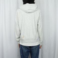 画像3: 90's U.S.ARMY PFU ロゴプリント スウェットジップパーカー LARGE (3)