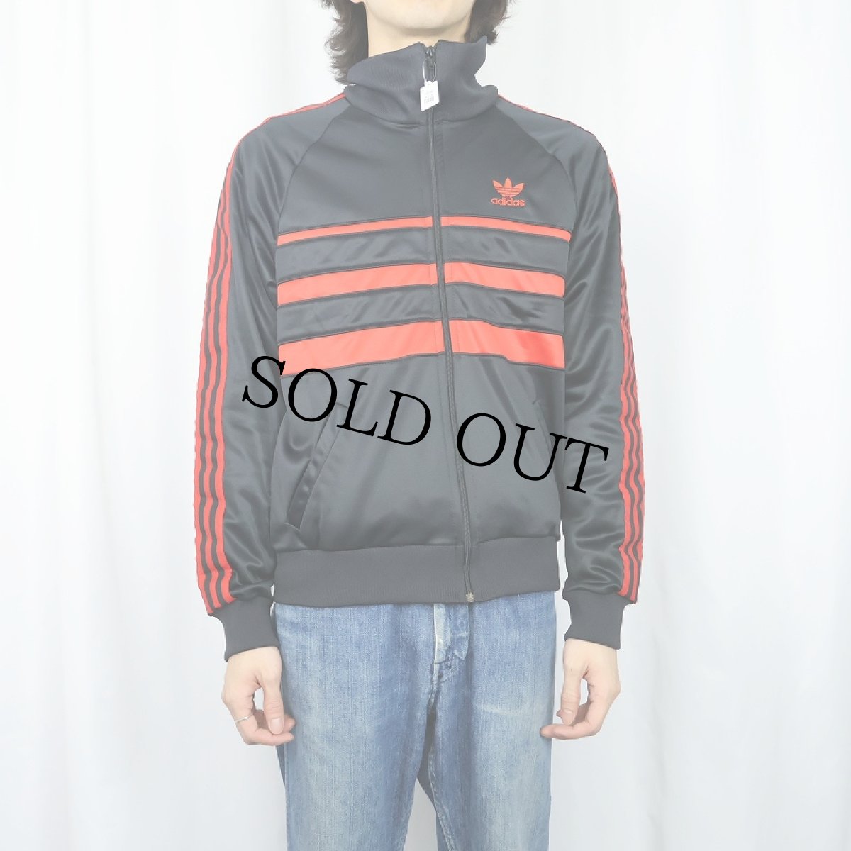 画像2: 80's adidas USA製 トラックジャケット BLACK M (2)