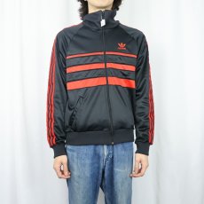 画像2: 80's adidas USA製 トラックジャケット BLACK M (2)
