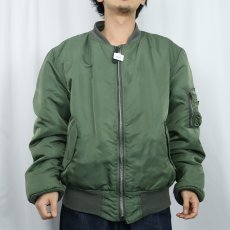 画像3: 民間品 90's ALPHA INDUSTRIES, INC MA-1 フライトジャケット X-LARGE TALL (3)