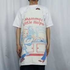 画像2: 50〜60's "Mammas Little Helper" コットンプリントエプロン (2)