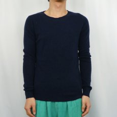 画像2: TAHARI カシミアニットセーター NAVY (2)
