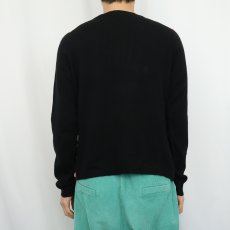 画像5: valerie stevens パネル切り替え カシミアニットセーター L (5)