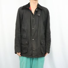 画像2: 2000's Barbour "BEDALE" オイルドジャケット 3ワラント BLACK L (2)