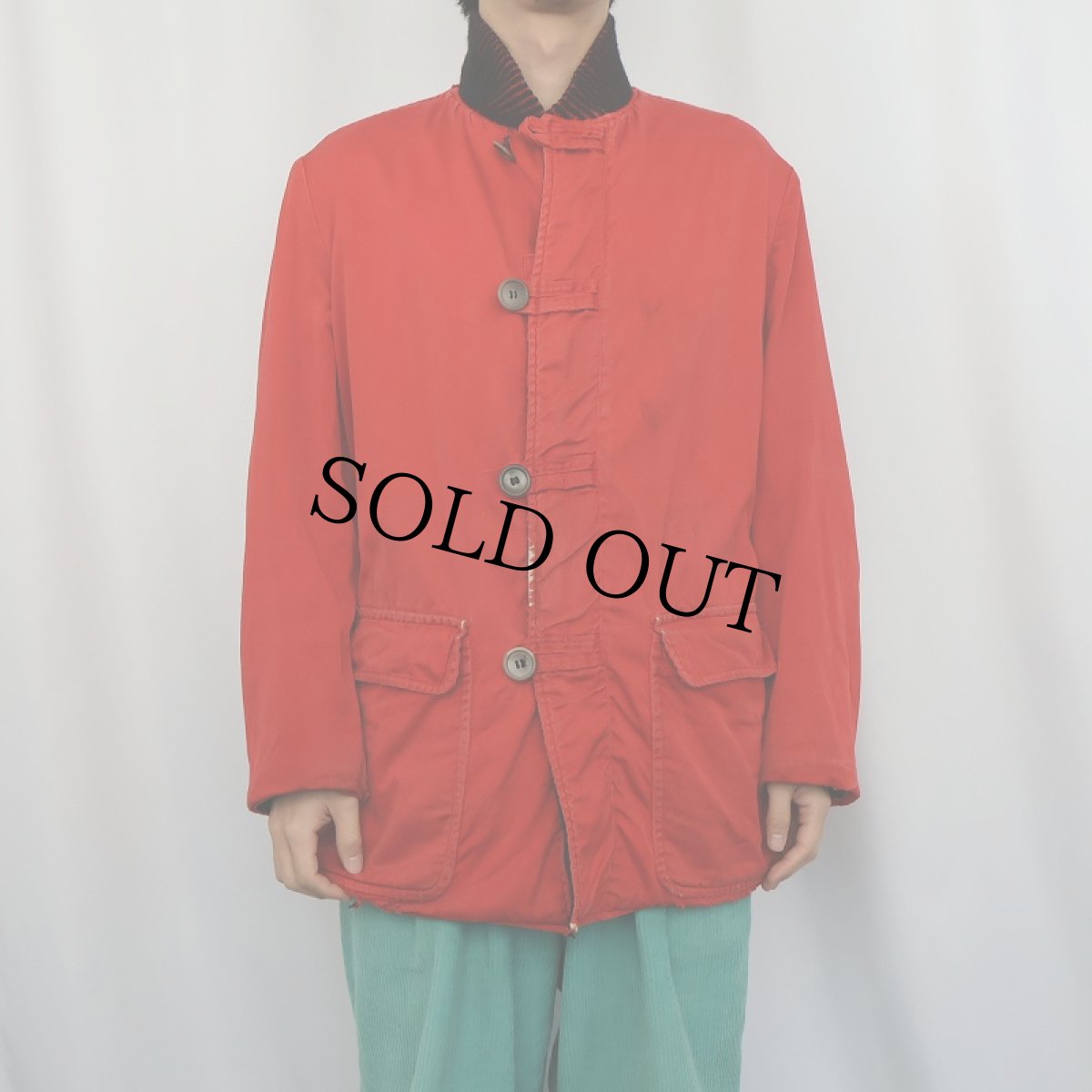 画像3: 60's McGREGOR USA製 "SPORTSWEAR" ウール/コットン リバーシブルジャケット BLACK/RED (3)