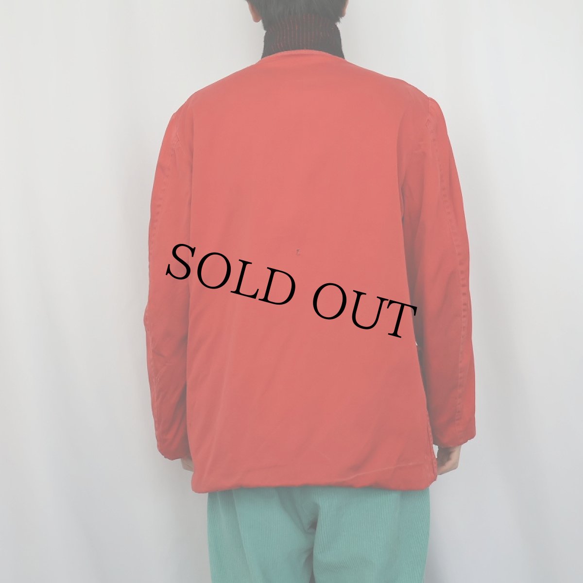 画像4: 60's McGREGOR USA製 "SPORTSWEAR" ウール/コットン リバーシブルジャケット BLACK/RED (4)