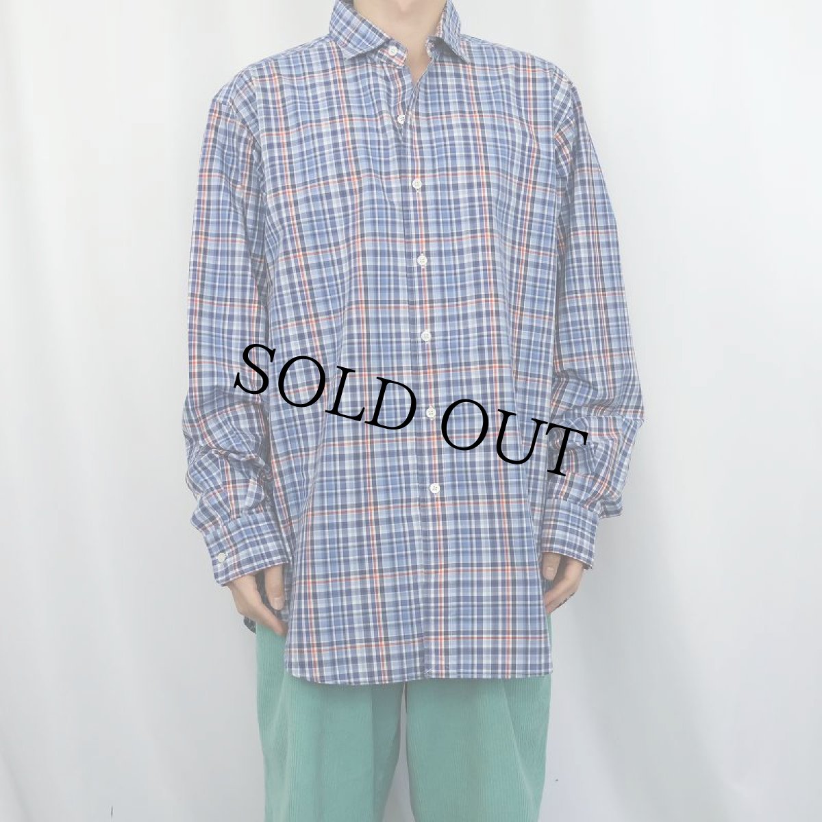 画像2: POLO Ralph Lauren "ESTATE CLASSIC FIT" チェック柄 コットンシャツ XL (2)