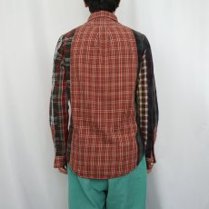 画像4: POLO Ralph Lauren "CUSTOM FIT" チェック柄 クレイジーパターン コットンボタンダウンシャツ S (4)