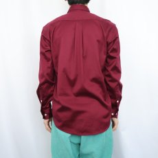 画像3: Ralph Lauren "BLAKE" コットンサテン ボタンダウンシャツ S (3)