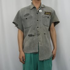 画像2: 60's Cleveland Overall Division カットオフ ウィップコード ワークシャツ L (2)