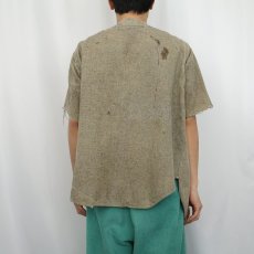 画像4: 30〜40's Old Glory マチ付き カットオフスリーブ ウールシャツ (4)