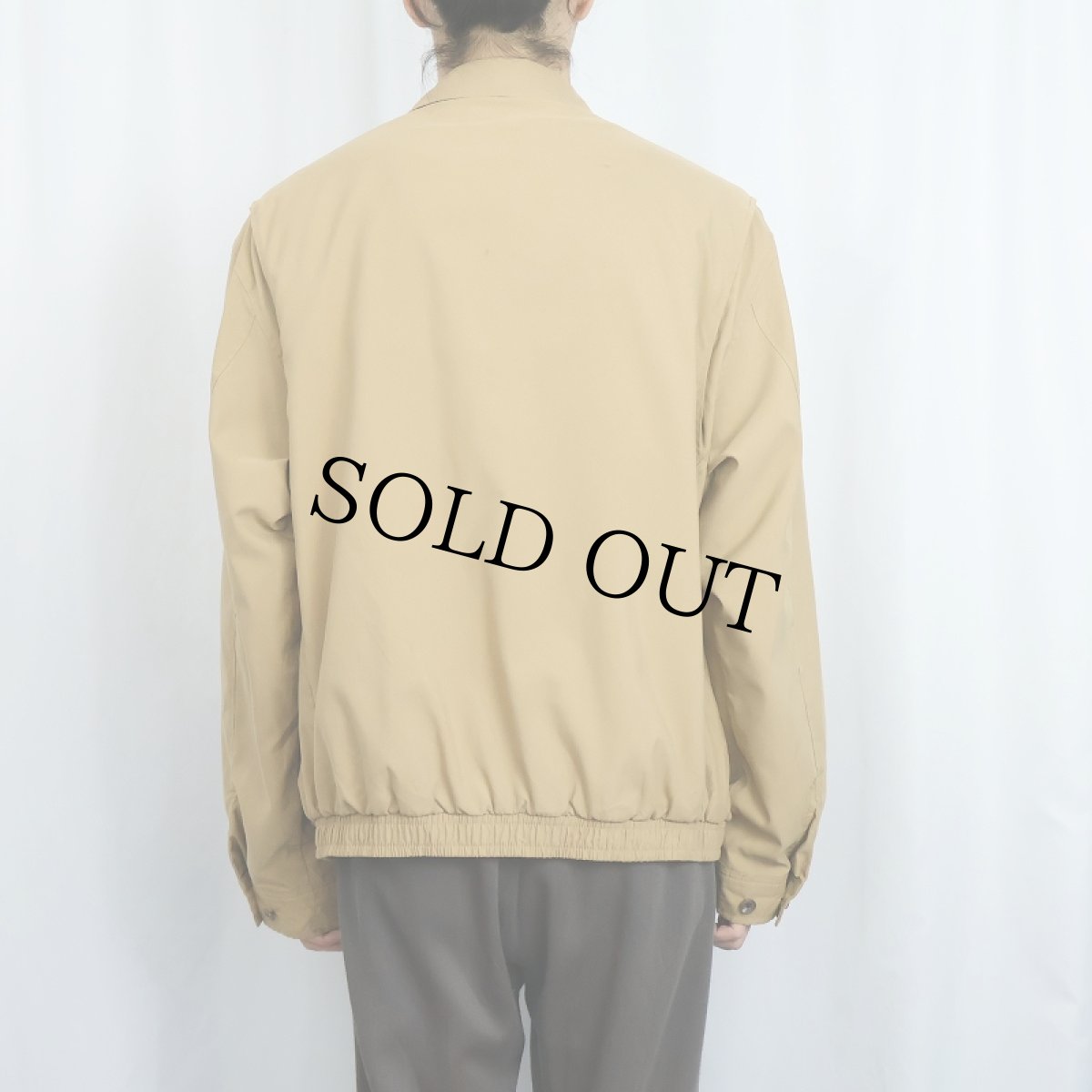 画像3: POLO Ralph Lauren ロゴ刺繍 チンスト付き ポリエステル スイングトップ XL (3)