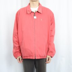 画像2: POLO Ralph Lauren ロゴ刺繍 チンスト付き コットンスイングトップ XXL (2)