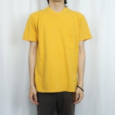 画像2: 〜80's Pocket Polo 無地 ポケットTシャツ XL (2)