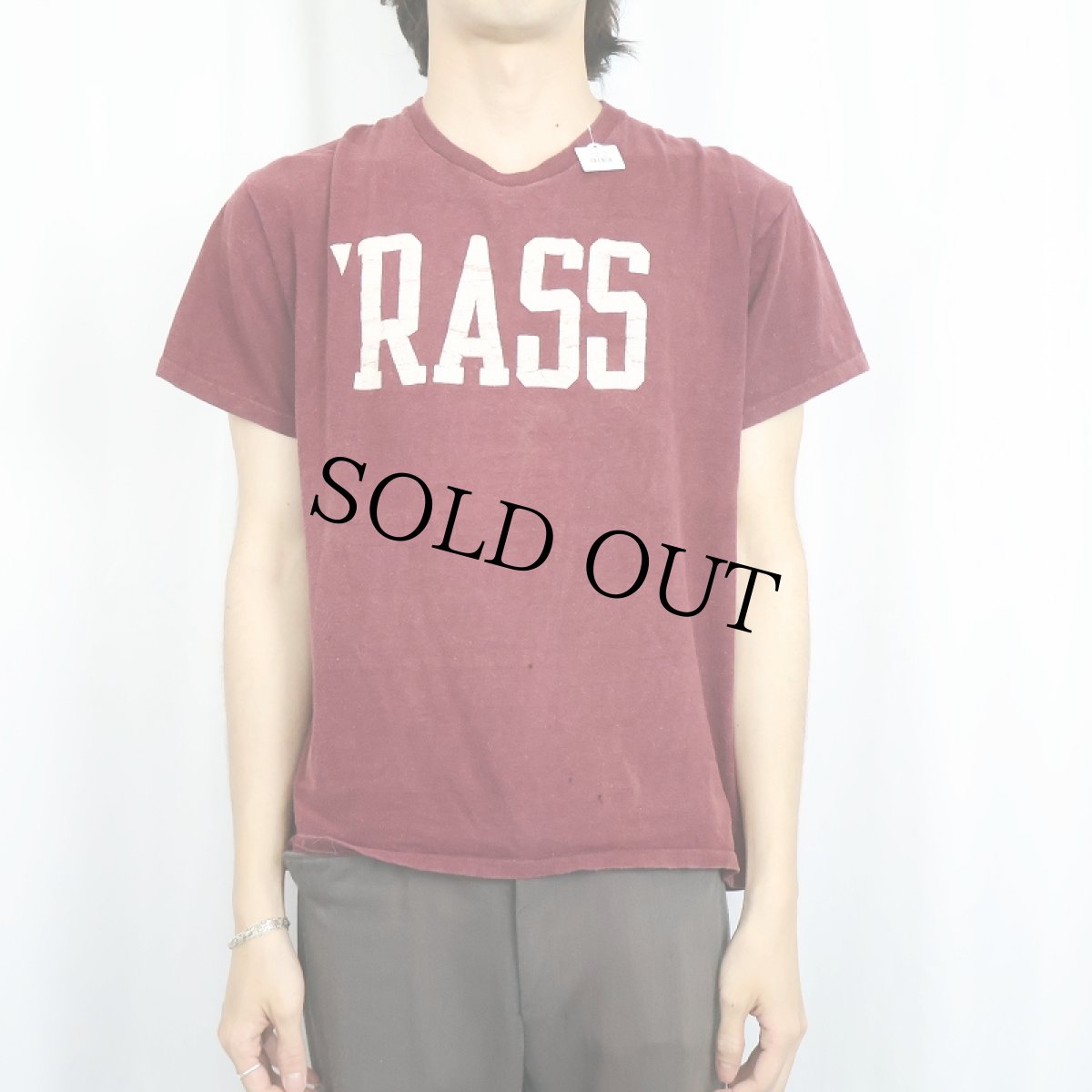 画像2: 60's〜 Stackton "'RASS" プリントTシャツ L (2)