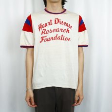 画像3: 〜80's "Heart Disease..." レーヨンフットボールTシャツ XL (3)