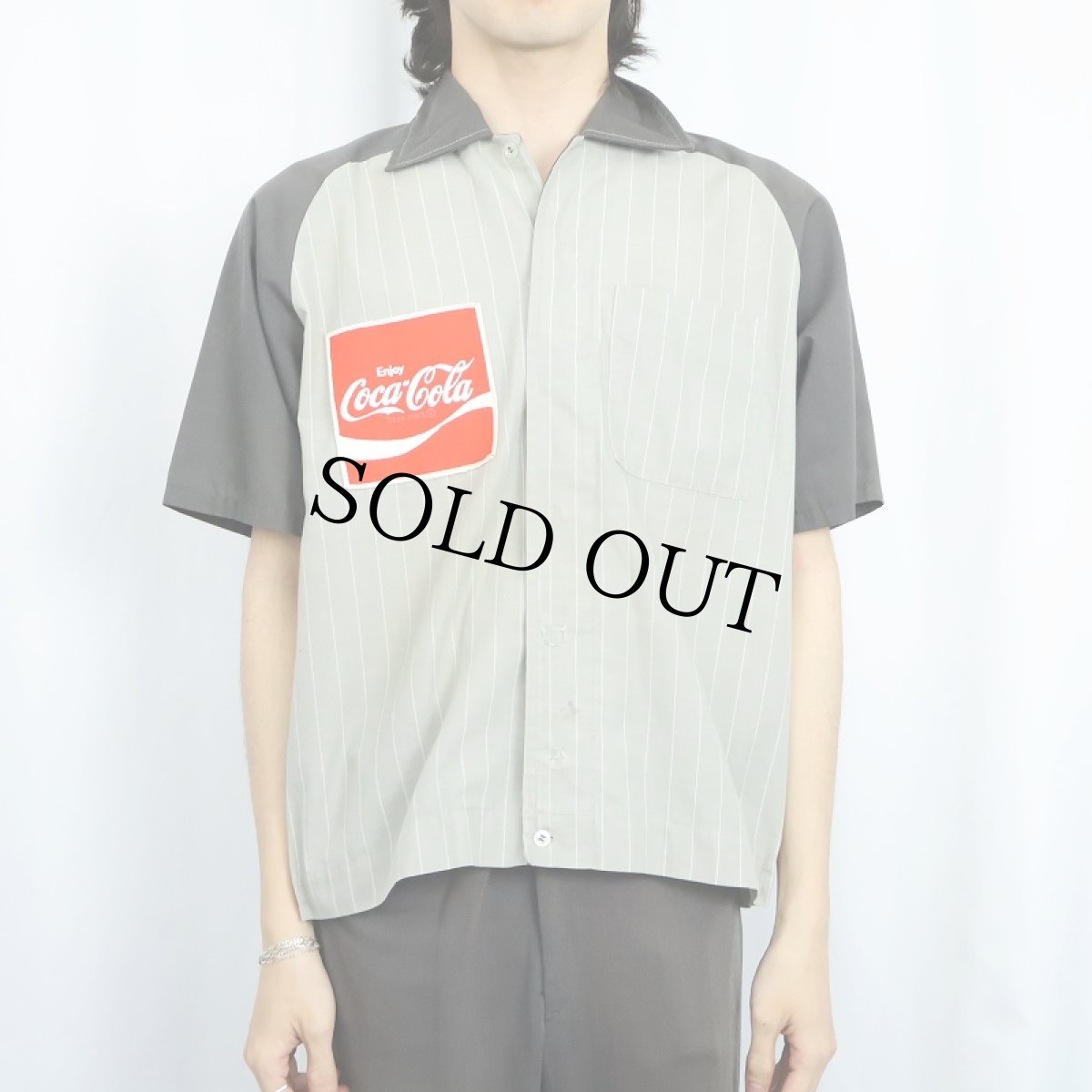 画像3: 70's PERMA-NEAT "Coca-Cola" ワッペン付き ワークシャツ (3)