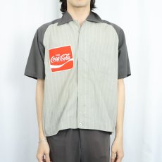 画像3: 70's PERMA-NEAT "Coca-Cola" ワッペン付き ワークシャツ (3)