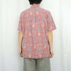画像3: 90's reyn spooner 3点留め 花柄 プルオーバーアロハシャツ M (3)