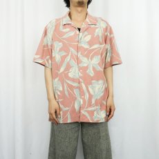 画像2: 90's POLO Ralph Lauren USA製 花柄 コットンアロハシャツ L (2)