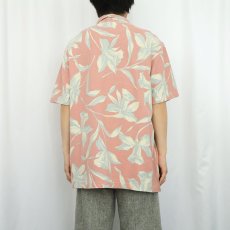 画像3: 90's POLO Ralph Lauren USA製 花柄 コットンアロハシャツ L (3)