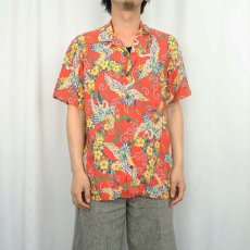 画像2: 90's〜 POLO Ralph Lauren "ANDY CAMP" 和柄 レーヨンアロハシャツ M (2)
