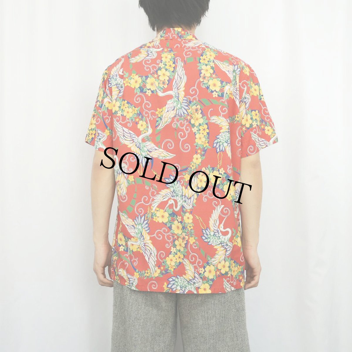 画像3: 90's〜 POLO Ralph Lauren "ANDY CAMP" 和柄 レーヨンアロハシャツ M (3)