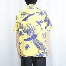画像4: 80's L.L.Bean USA製 オールオーバーパターン コットンアロハシャツ XL (4)