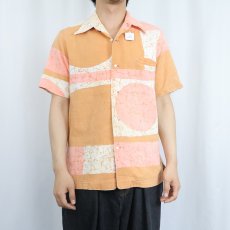 画像3: 70's Tori Richard USA製 総柄 コットンアロハシャツ M (3)