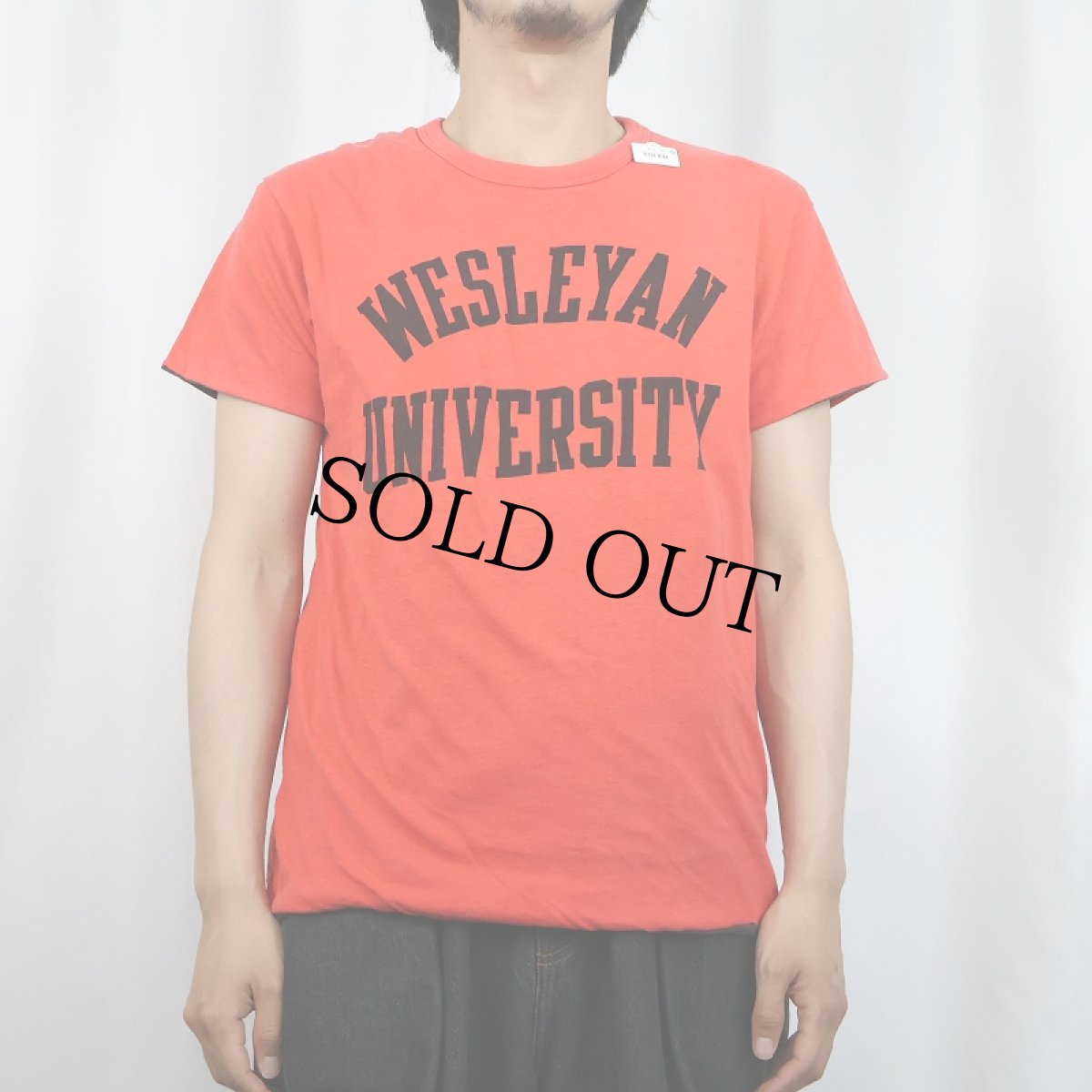画像3: 70〜80's "WESLEYAN UNIVERSITY" ダブルフェイス 染み込みプリントリバーシブルＴシャツ (3)