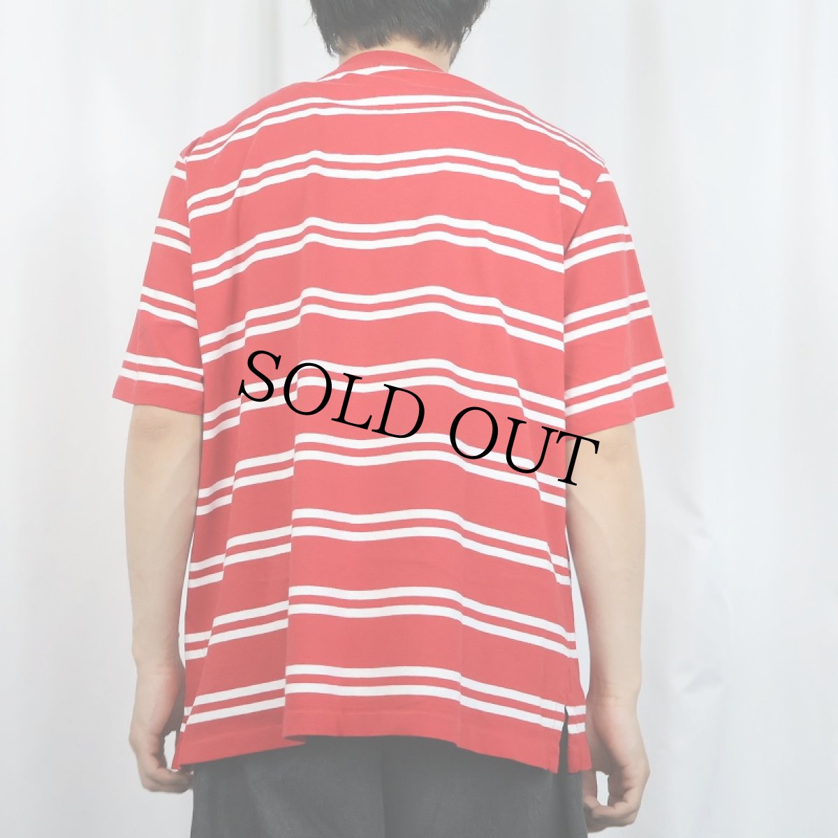 画像3: 90's LAND' END USA製 ボーダー柄 ポケットTシャツ XL (3)