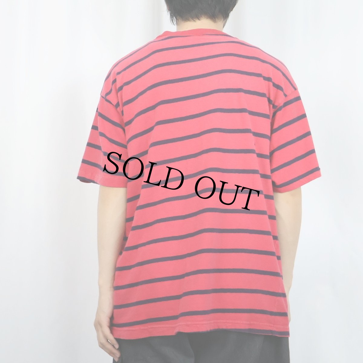 画像3: 80's J.G.N.Y. USA製 ボーダー柄 Tシャツ L (3)